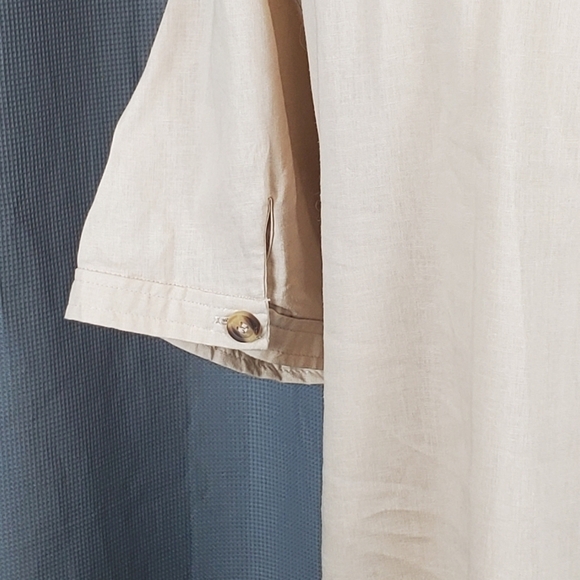 Love Tree short sleeve blouse, beige, size L - Picture 4 of 5